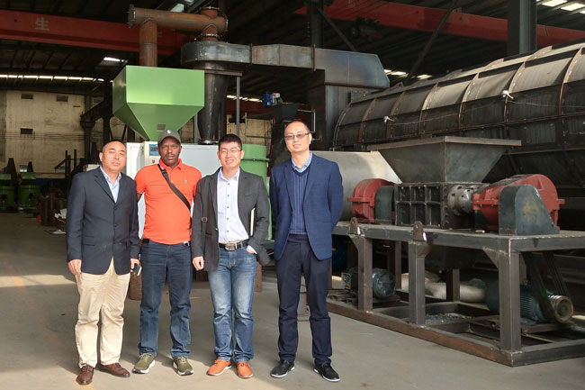 A Customer from Kenya Visited Beston Biomass Pyrolysis Machine
