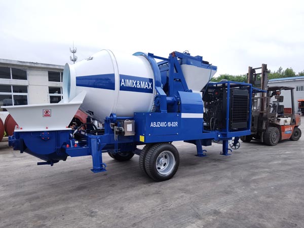 ABJZ40C concrete mixer with pump