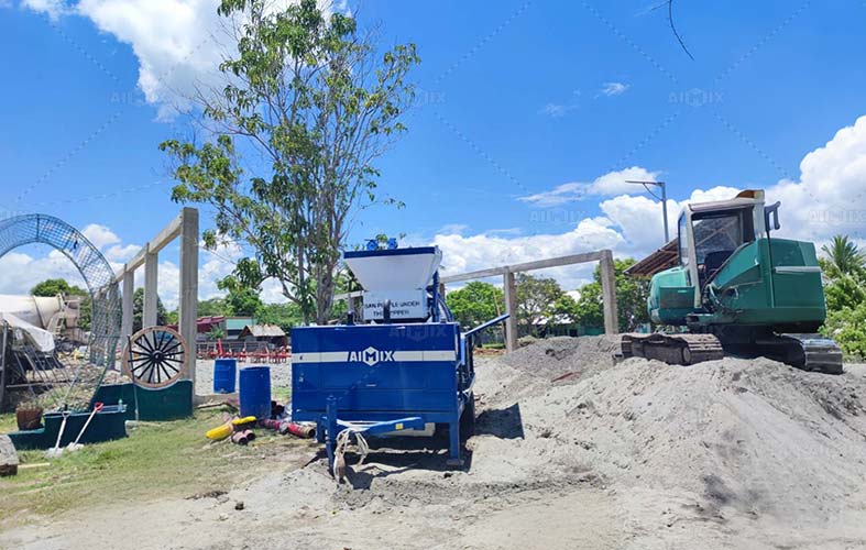 Diesel Mixer Concrete Pump for Mosque Construcion Project