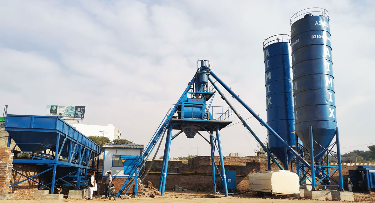 AJ 50 ready mix concrete batch plant Pakistan