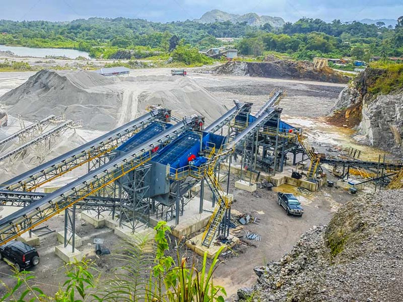 sand and aggregate production onsite